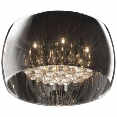 Plafon LAMPA sufitowa CRYSTAL C0076-05L-F4FZ Zumaline szklana OPRAWA glamour chrom przezroczysta