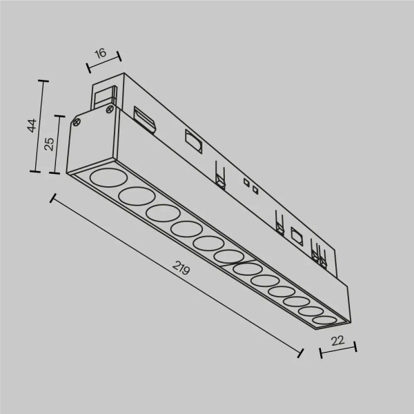 Magnetyczna lampa do szyn Points TR031-2-12W2.7K-B LED 12W 2700K czarne