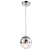 LAMPA wisząca K-8034A-1 Kaja kulista OPRAWA szklana kula ZWIS ball chrom przezroczysty