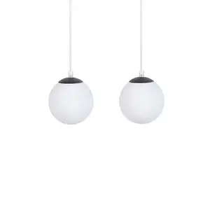 Podwójna lampa wisząca do sypialni Tavira 41270 regulowana tuba brązowa