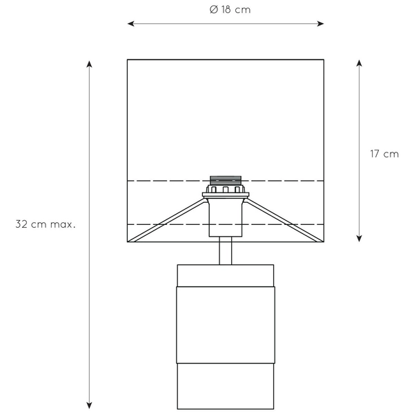 Abażurowa LAMPKA nocna EXTRAVAGANZA FRIZZLE 10500/81/43 Lucide stołowa LAMPA stojąca brązowa