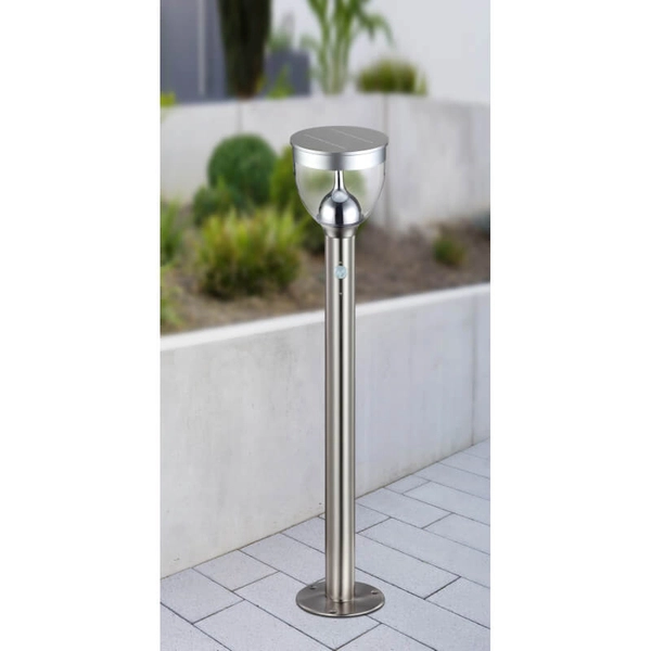 Słupek ogrodowy Solar 33437 Globo LED 6W 3000K czujnik ruchu IP44 srebrny