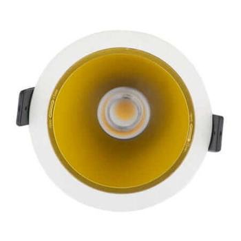 Okrągła oprawa PAXO  H0108 + RH0106/H0107 GOLD Maxlight biało złote oczko LED 10W 3000K do kuchni