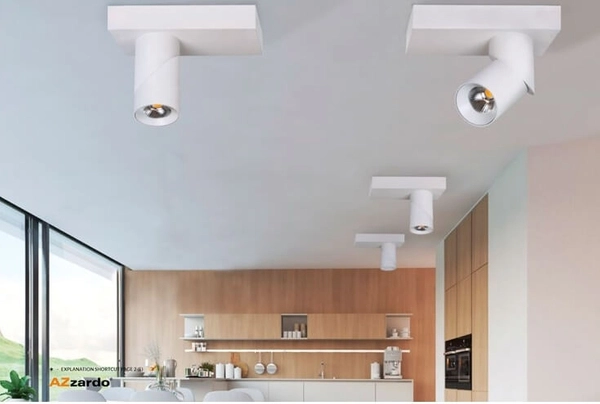 Regulowana lampa Santos AZ3508 LED 12W 3000K spot do salonu biała