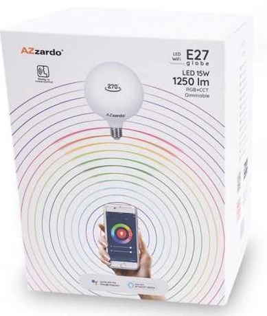 Żarówka Smart AZ3214 LED 15W G120 E27 zmienna barwa 2700-4700K 630lm bańka