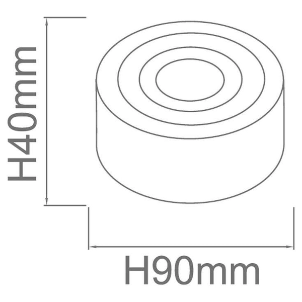 Okrągła LAMPA natynkowa Rullo Nero Mini IP44 Orlicki Design metalowa OPRAWA sufitowa LED 5W 3000K spot IP44 czarna