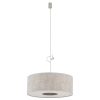 Tkaninowa lampa wisząca CEDRO 11665 z abażurem beżowa