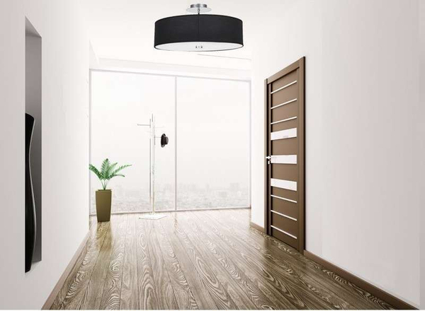 Plafon LAMPA sufitowa 6390 Nowodvorski abażurowa OPRAWA klasyczna okrągła czarna