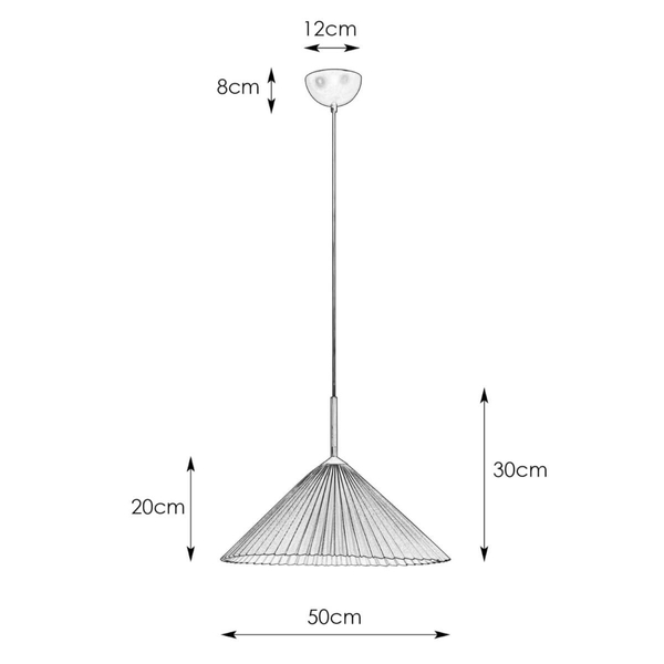 Wisząca lampa do sypialni Plisado 108709 Markslojd materiałowa beżowy
