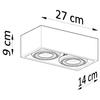 Betonowa lampa sufitowa SL.0884 nowoczesny plafon do kuchni
