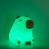 Nocna lampka do pokoju dziecięcego Kapibara 329004 LED 1W 3000K RGB beżowa