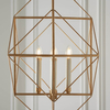 Wisząca lampa druciana L&-180228 Light& na łańcuchu złota