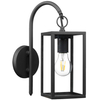 Zewnętrzna LAMPA ścienna MALMO 309174 Polux elewacyjna OPRAWA ogrodowa KINKIET klatka outdoor IP44 grafitowa przezroczysta