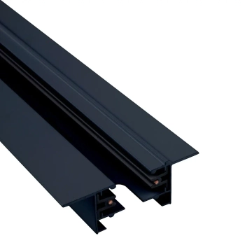 Szynoprzewód sufitowy 2m PROFILE RECESSED TRACK 9015 Nowodvorski 1-fazowa podtynkowa listwa 230V czarna