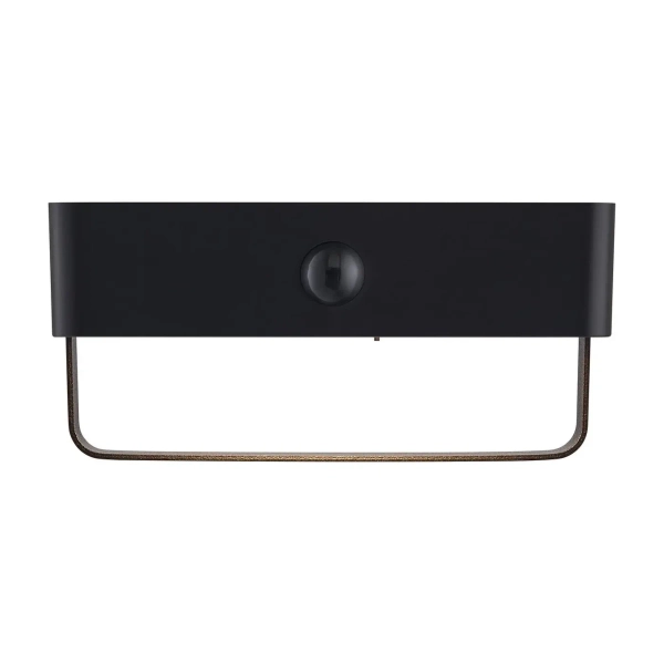 Lampa ścienna Saulio 2518251003 LED 4,45W 3000K z czujnikiem IP44 czarna