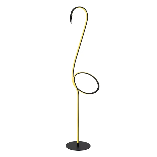 Podłogowa lampa Flamingo 05745/14/99 Lucide LED 14W RGBW metalowa czarna