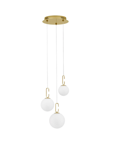 Złota lampa wisząca YARA LE42758 szklane kule LED 25,8W 3000K balls