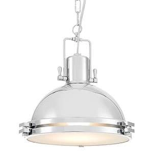 Industrialna LAMPA wisząca NAUTILIUS M 10262103 Kaspa metalowa OPRAWA na łańcuchu ZWIS okrągły chrom