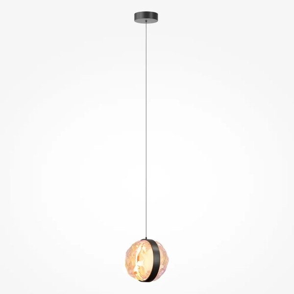Okrągła wisząca lampa Misterio MOD379PL-L6B2.7K LED 6W 2700K czarna