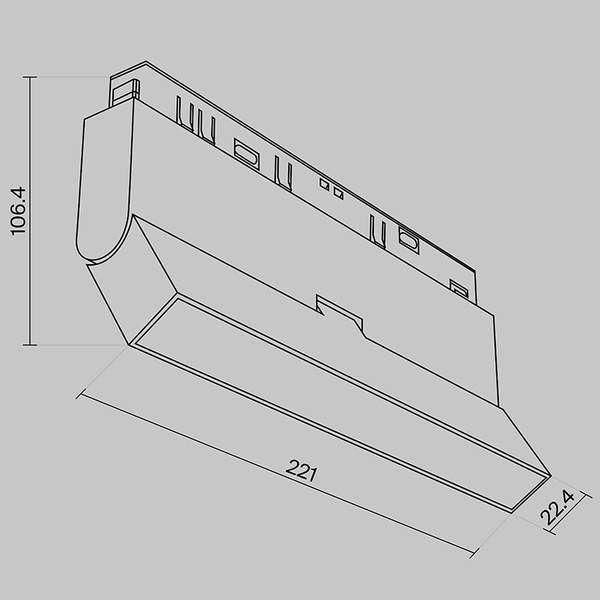 Oprawa magnetyczna DALI Basis TR036-4-12WTW-DD-B LED 12W 2700-6000K czarna
