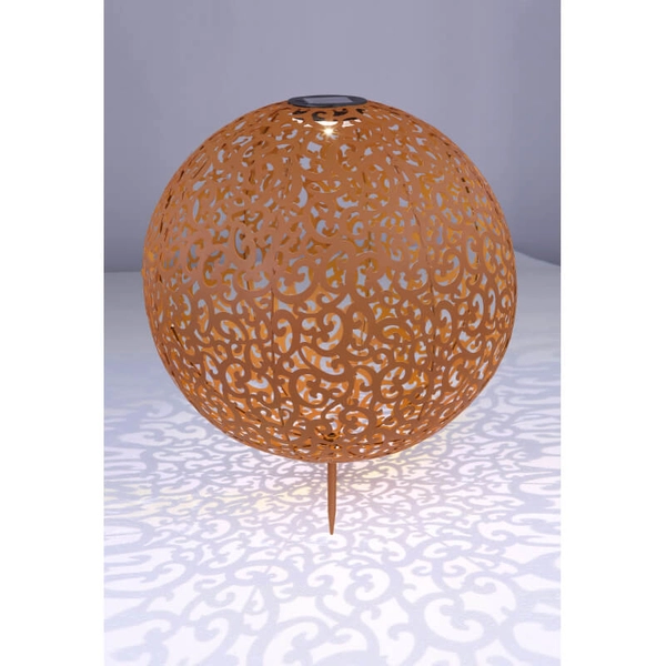 Lampa ogrodowa Solar 33745R Globo LED 0,12W 3000K ball IP44 miedziana