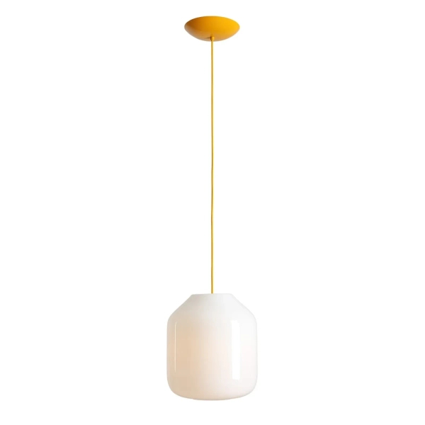 Lampa wisząca żótła FLASK ze szkła 1xE27 do salonu nad stół 8500G21_L