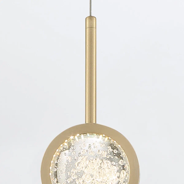 Wisząca lampa salonowa Barletta QN-BARLETTA-1P-BG LED 6W 3000K złoty