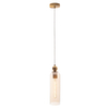 Lampa wisząca Campanila P0510 Maxlight szkło tuba mosiądz przezroczysty