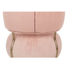 Tapicerowany fotel Low Teddy Pink HE510X-3.PECH.PINK do sypialni różowy 