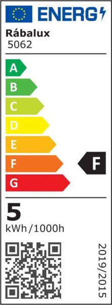 Łazienkowa LAMPA ścienna EVRON 5062 Rabalux metalowa OPRAWA kinkiet LED 5W 4000K nad lustro IP44 chrom