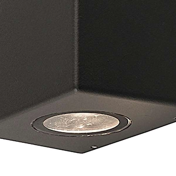 Zewnętrzna LAMPA ścienna LAMAR 9553 Nowodvorski elewacyjna OPRAWA geometryczny kinkiet przyścienny outdoor IP54 grafitowy