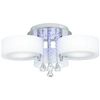 Sufitowa LAMPA glamour DRS8006/3 8C LED 180W Elem metalowa OPRAWA crystal z pilotem chrom biała