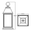 Lampion wiszący zewnętrzny FE-SHEPHERD-8L Feiss IP44 do ogrodu czarna