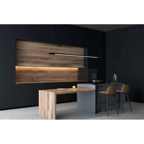 Loftowa LAMPA wisząca HORIZON P0358D Maxlight metalowa OPRAWA listwa LED 26W 3000K zwis czarny