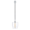 LAMPA wisząca LONGIS IV 10552109 Kaspa szklana OPRAWA zwis przezroczysty czarny