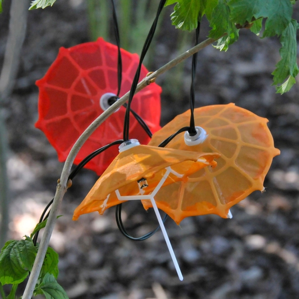 Dekoracyjna girlanda parasolki solarne 10 LED IP44 3,8m zimne