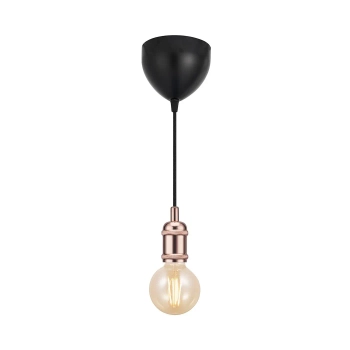 Minimalistyczna lampa wisząca Avra 84800030 do salonu miedziany