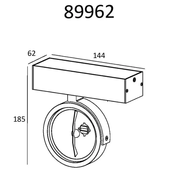 Lampa sufitowa z regulacją GO SL1 89962-G9 okrągły reflektor biały