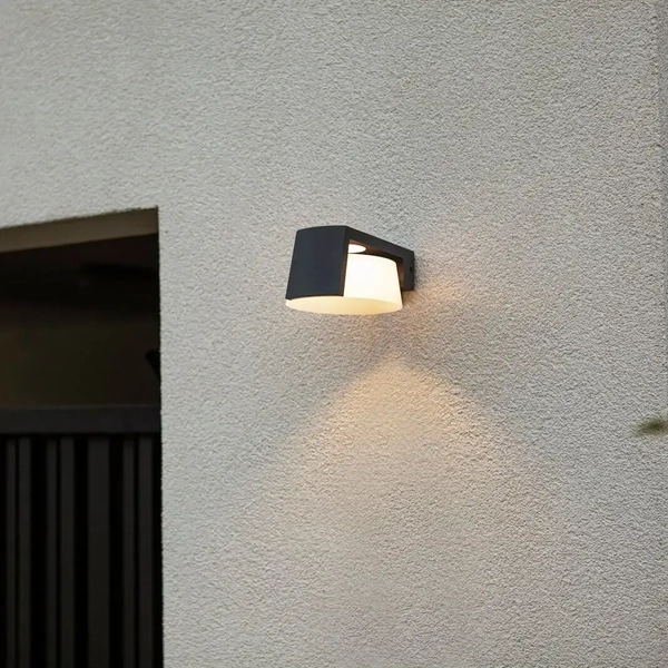 Zewnętrzny kinkiet ścienny MOON 5206001118 LED 11,1W 3000-4000K IP44 szary