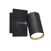 Nowoczesna lampa ścienna MARLEY 802400132 czarna tuba 1xGU10 IP20