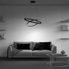 Lampa wisząca okrągła Rim MOD058PL-L74B4K LED 88W 4000K ringi czarne