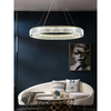 Glamour lampa wisząca Liberty LED 24W 3000K złoty ring