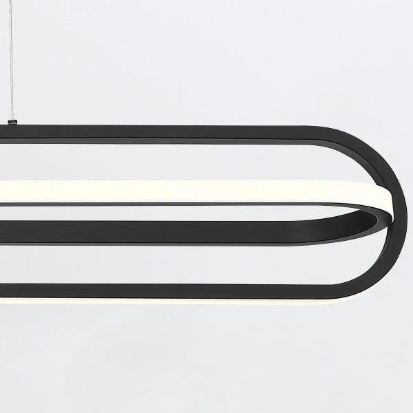 Lampa wisząca nad stół Demark QN-DEMARK-LP-BK LED 58W 3000K owalna czarny