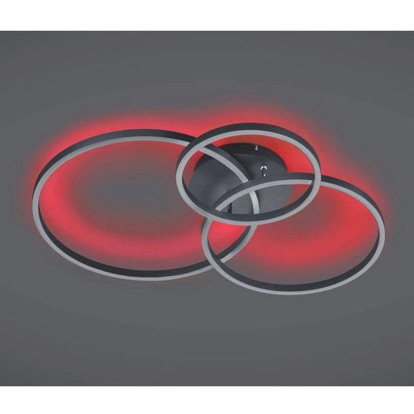 Plafon sufitowy Winona 670810632 Trio LED 28W 2700-6500K ring czarny