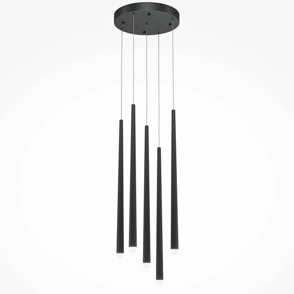 Zwisająca lampa Cascade MOD132PL-L30BK LED 31W 2500-3500K rurki czarny