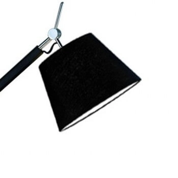 Abażurowa lampa stojąca Zyta AZ1848+AZ2597 Azzardo do jadalni czarna chrom