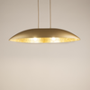 Wisząca lampa z kloszem Gondola M 40641 Sigma do salonu złota