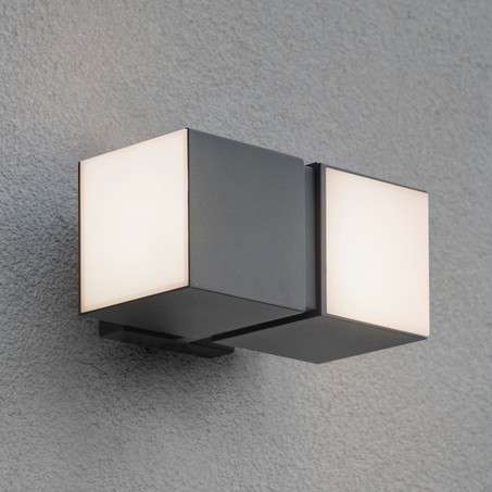 Lampa elewacyjna CUBA 5193801118 LED 23W 3000K kinkiet outdoor IP54 szary