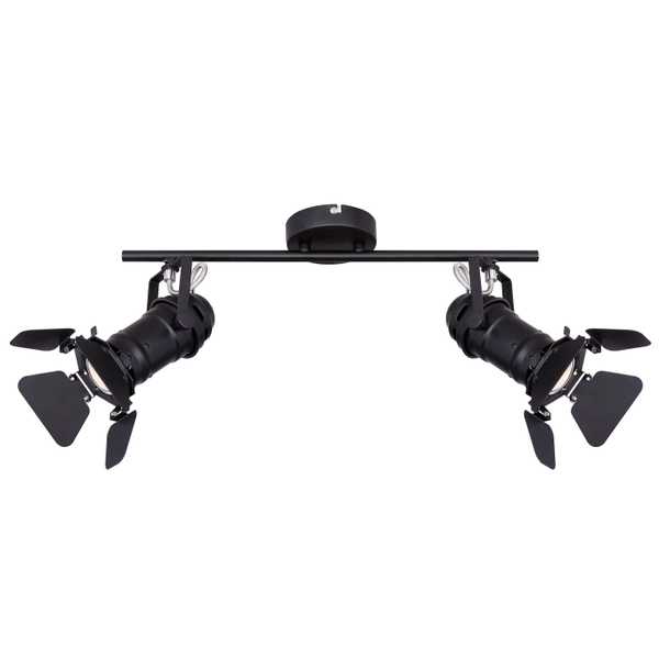Regulowana lampa sufitowa retro EGON 54650-2B czarny