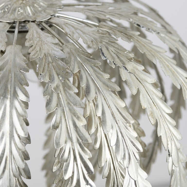 Designerska lampa wisząca do jadalni srebrna Delphine OUTLET